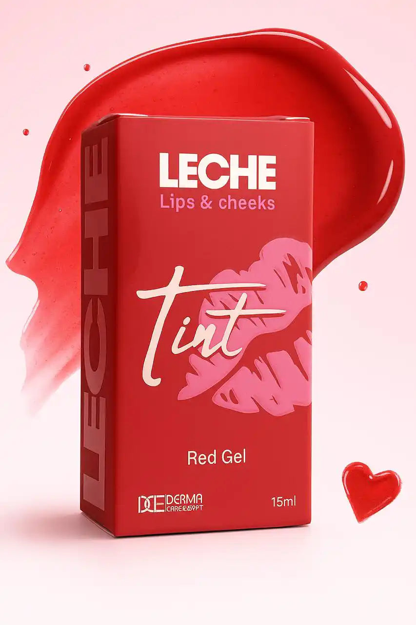 Leche Lip & Cheek Tint - Deep Red - Leche